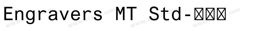 Engravers MT Std字体转换
